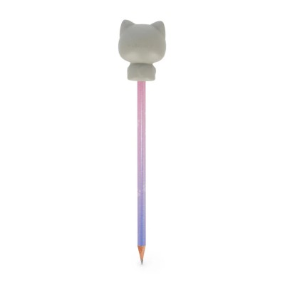Legami Milano Pencil with Squishy Kitty "Be Curious" - Squeezies PSQ0002