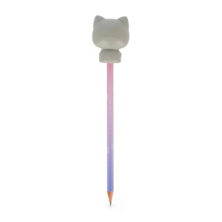 Legami Milano Pencil with Squishy Kitty "Be Curious" - Squeezies PSQ0002