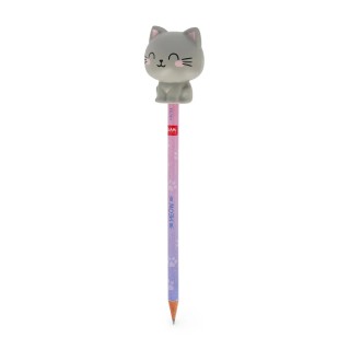 Legami Milano Pencil with Squishy Kitty "Be Curious" - Squeezies PSQ0002