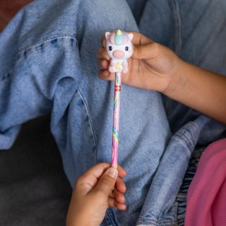 Legami Milano Pencil with Squishy Unicorn "Believe In Magic" - Squeezies PSQ0004