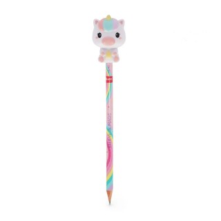 Legami Milano Pencil with Squishy Unicorn "Believe In Magic" - Squeezies PSQ0004