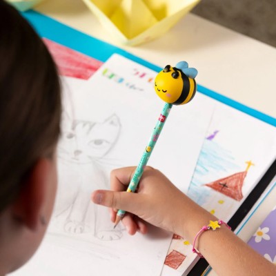 Legami Milano Pencil with Squishy Bee "Be Different" - Squeezies PSQ0006