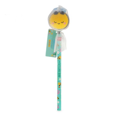 Legami Milano Pencil with Squishy Bee "Be Different" - Squeezies PSQ0006