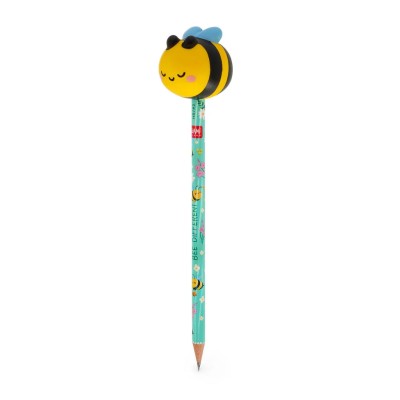 Legami Milano Pencil with Squishy Bee "Be Different" - Squeezies PSQ0006