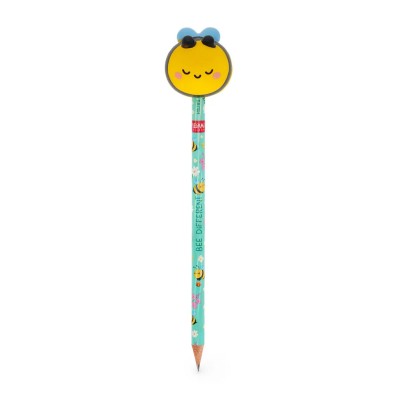 Legami Milano Pencil with Squishy Bee "Be Different" - Squeezies PSQ0006