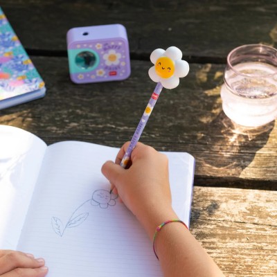 Legami Milano Pencil with Squishy Diasy "Oh Happy Daisy" - Squeezies PSQ0007