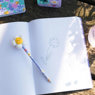 Legami Milano Pencil with Squishy Diasy "Oh Happy Daisy" - Squeezies PSQ0007
