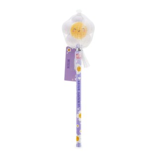 Legami Milano Pencil with Squishy Diasy "Oh Happy Daisy" - Squeezies PSQ0007