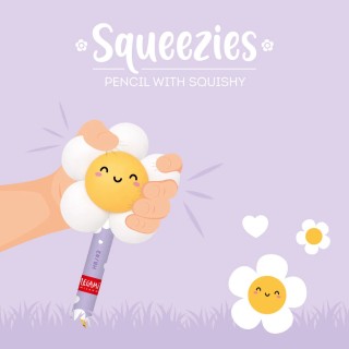 Legami Milano Pencil with Squishy Diasy "Oh Happy Daisy" - Squeezies PSQ0007