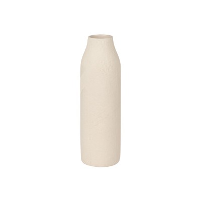 ESTIA ΑΝΑΓΛΥΦΟ ΒΑΖΟ CLAYRA ΚΕΡΑΜΙΚΟ 21.5cm IVORY