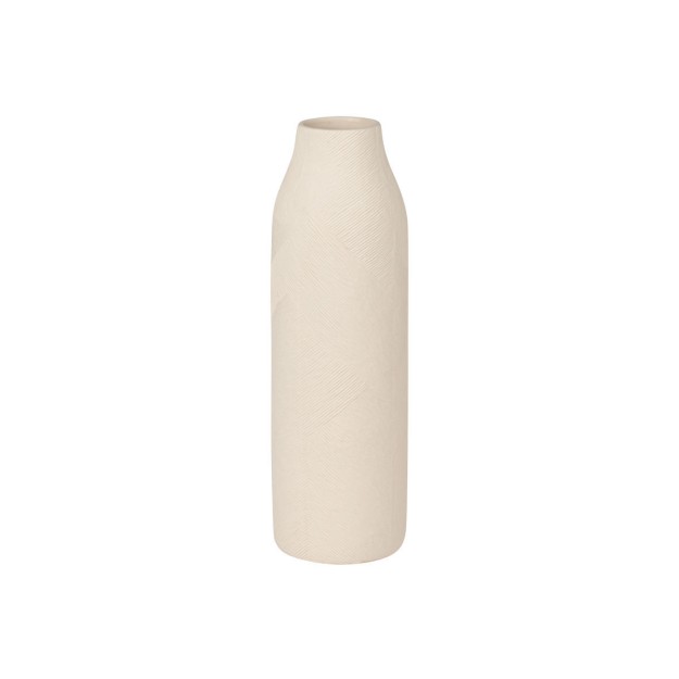 ESTIA ΑΝΑΓΛΥΦΟ ΒΑΖΟ CLAYRA ΚΕΡΑΜΙΚΟ 21.5cm IVORY