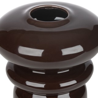 ESTIA ΒΑΖΟ BUBBLES CLAYRA ΚΕΡΑΜΙΚΟ 17.5cm ΜΑΥΡΟ