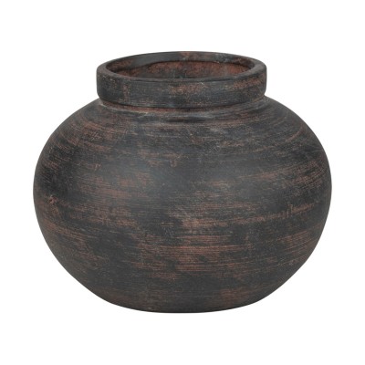 ESTIA ΒΑΖΟ CLAYRA ΜΕ ΟΡΓΑΝΙΚΟ ΣΧΗΜΑ ΚΕΡΑΜΙΚΟ 12.2cm RUST