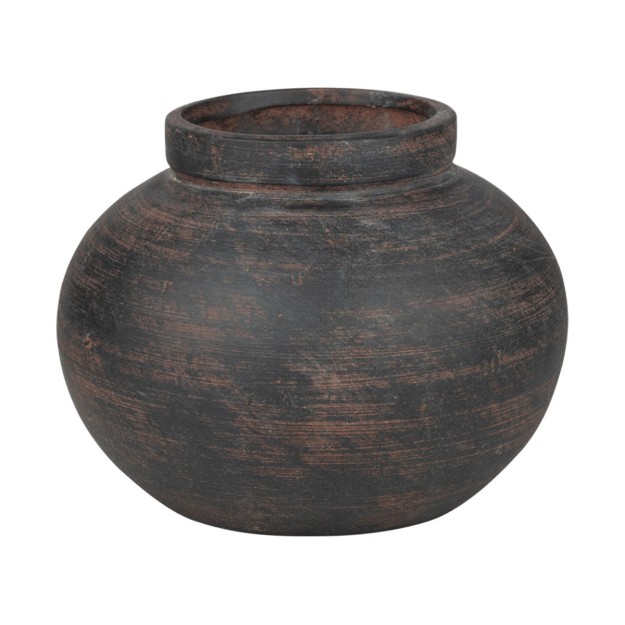 ESTIA ΒΑΖΟ CLAYRA ΜΕ ΟΡΓΑΝΙΚΟ ΣΧΗΜΑ ΚΕΡΑΜΙΚΟ 12.2cm RUST