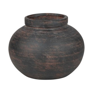 ESTIA ΒΑΖΟ CLAYRA ΜΕ ΟΡΓΑΝΙΚΟ ΣΧΗΜΑ ΚΕΡΑΜΙΚΟ 12.2cm RUST
