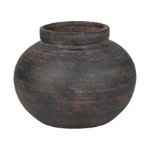 ESTIA ΒΑΖΟ CLAYRA ΜΕ ΟΡΓΑΝΙΚΟ ΣΧΗΜΑ ΚΕΡΑΜΙΚΟ 12.2cm RUST