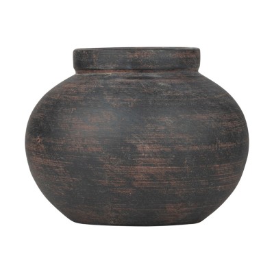 ESTIA ΒΑΖΟ CLAYRA ΜΕ ΟΡΓΑΝΙΚΟ ΣΧΗΜΑ ΚΕΡΑΜΙΚΟ 12.2cm RUST