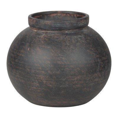 ESTIA ΒΑΖΟ CLAYRA ΜΕ ΟΡΓΑΝΙΚΟ ΣΧΗΜΑ ΚΕΡΑΜΙΚΟ 20x16.5cm RUST