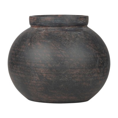 ESTIA ΒΑΖΟ CLAYRA ΜΕ ΟΡΓΑΝΙΚΟ ΣΧΗΜΑ ΚΕΡΑΜΙΚΟ 20x16.5cm RUST