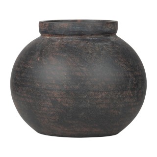 ESTIA ΒΑΖΟ CLAYRA ΜΕ ΟΡΓΑΝΙΚΟ ΣΧΗΜΑ ΚΕΡΑΜΙΚΟ 20x16.5cm RUST
