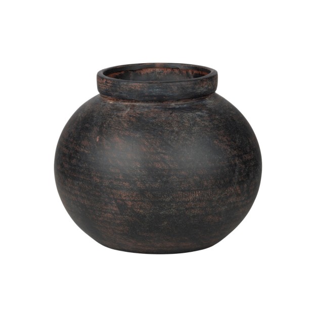 ESTIA ΒΑΖΟ CLAYRA ΜΕ ΟΡΓΑΝΙΚΟ ΣΧΗΜΑ ΚΕΡΑΜΙΚΟ 8.7cm RUST