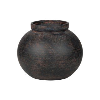 ESTIA ΒΑΖΟ CLAYRA ΜΕ ΟΡΓΑΝΙΚΟ ΣΧΗΜΑ ΚΕΡΑΜΙΚΟ 8.7cm RUST