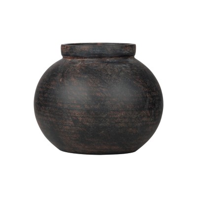 ESTIA ΒΑΖΟ CLAYRA ΜΕ ΟΡΓΑΝΙΚΟ ΣΧΗΜΑ ΚΕΡΑΜΙΚΟ 8.7cm RUST