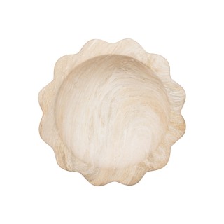 ESTIA ΔΙΑΚΟΣΜΗΤΙΚΟΣ ΔΙΣΚΟΣ CLAYRA ΚΕΡΑΜΙΚΟΣ 26.5x7cm IVORY