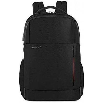 Tigernu T-B3906 Υφασμάτινο Σακίδιο Πλάτης με Θύρα USB Μαύρο