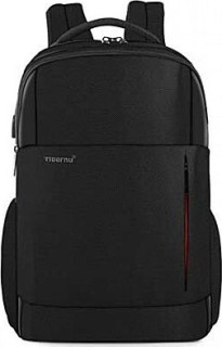 Tigernu T-B3906 Υφασμάτινο Σακίδιο Πλάτης με Θύρα USB Μαύρο