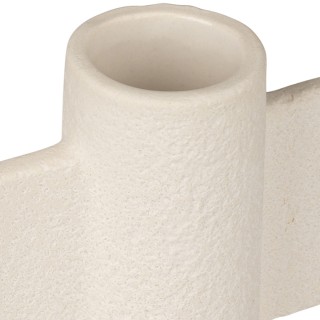 ESTIA ΒΑΖΟ CLAYRA ΜΕ ΑΝΑΓΛΥΦΗ ΥΦΗ ΚΕΡΑΜΙΚΟ 23.3cm ΛΕΥΚΟ