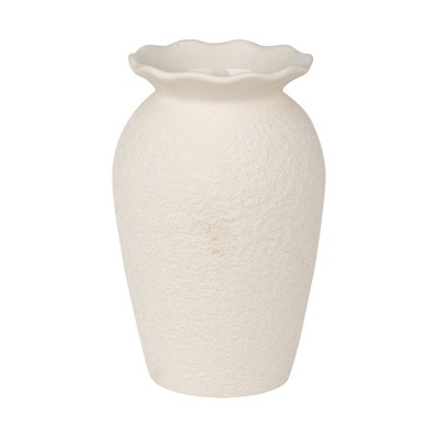 ESTIA ΒΑΖΟ ΤΥΠΟΥ ΑΜΦΟΡΕΑ CLAYRA ΚΕΡΑΜΙΚΟ 18.5cm OFF WHITE