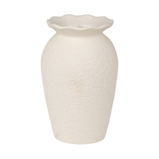 ESTIA ΒΑΖΟ ΤΥΠΟΥ ΑΜΦΟΡΕΑ CLAYRA ΚΕΡΑΜΙΚΟ 18.5cm OFF WHITE
