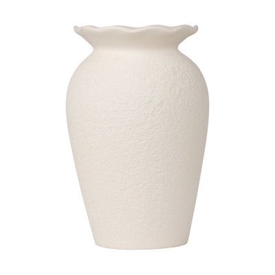 ESTIA ΒΑΖΟ ΤΥΠΟΥ ΑΜΦΟΡΕΑ CLAYRA ΚΕΡΑΜΙΚΟ 22.6cm OFF WHITE