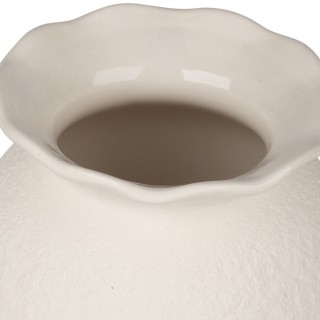 ESTIA ΒΑΖΟ ΤΥΠΟΥ ΑΜΦΟΡΕΑ CLAYRA ΚΕΡΑΜΙΚΟ 22.6cm OFF WHITE