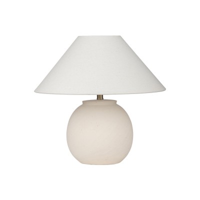 ESTIA ΕΠΙΤΡΑΠΕΖΙΟ ΦΩΤΙΣΤΙΚΟ CLAYRA Φ28x28cm OFF WHITE
