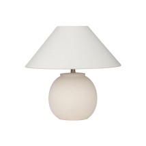ESTIA ΕΠΙΤΡΑΠΕΖΙΟ ΦΩΤΙΣΤΙΚΟ CLAYRA Φ28x28cm OFF WHITE
