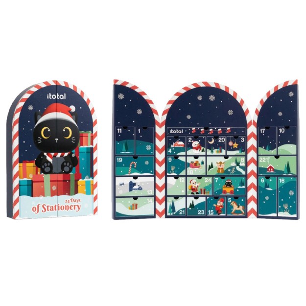 I-Total XMAS Advent Calentar Ημερολόγιο Χριστουγέννων 35Χ47cm XL3497
