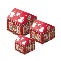 I-Total XMAS House Set 3 Κουτιά Διακόσμησης XL3496