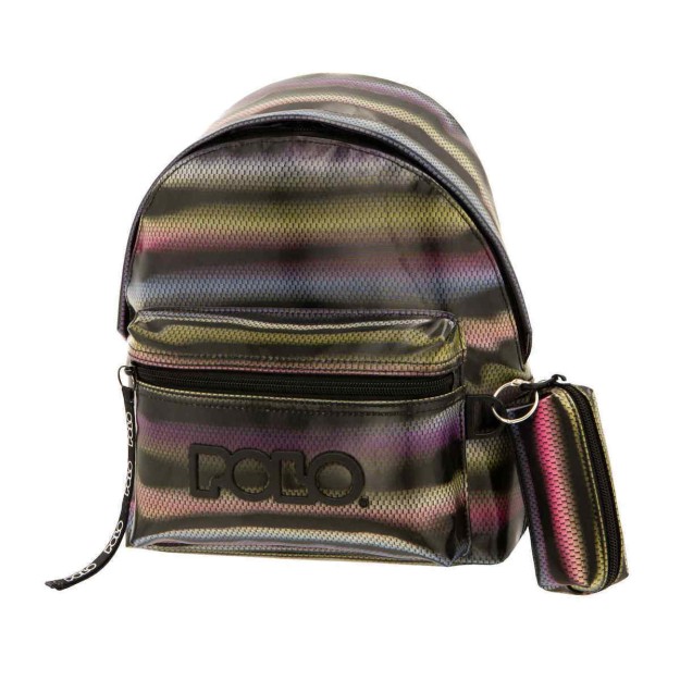 Polo Mini Ragazza Σχολική Τσάντα Πλάτης Νηπιαγωγείου Πολύχρωμη Μ23 x Π13 x Υ31εκ 9-07-034-8218