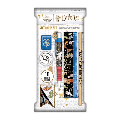 Blue Sky Harry Potter Arts & Craft Παιδικό Σετ Γραφικής Ύλης με Μολύβι, Ξύστρα, Γόμα, Στυλό, Χάρακα και Κασετίνα HP711698