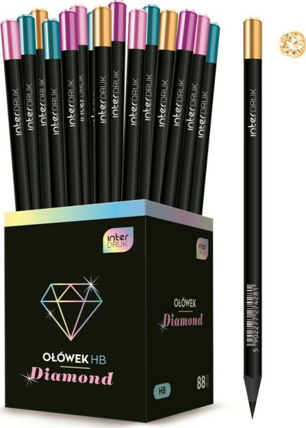 interDRUK Diamond Μολύβι HB Pastel (Διάφορα Χρώματα)