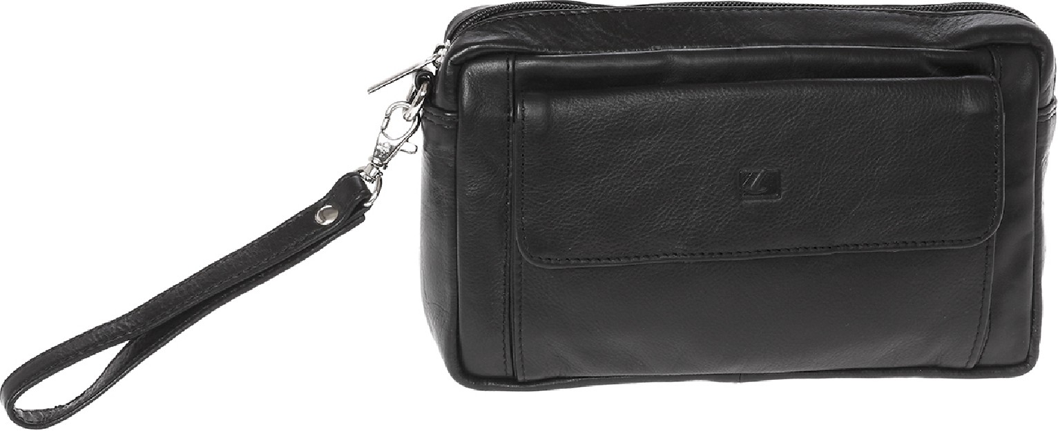 Lavor 1-38 Δερμάτινη Ανδρική Τσάντα Χειρός σε Μαύρο χρώμα