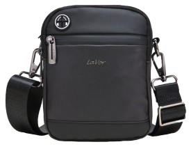 Lavor 1-709 Υφασμάτινη Ανδρική Τσάντα Ώμου σε Μαύρο χρώμα