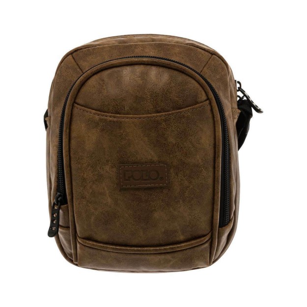 Polo Vertigo Ανδρική Τσάντα Ώμου / Χιαστί σε Καφέ χρώμα 9-07-033-7900