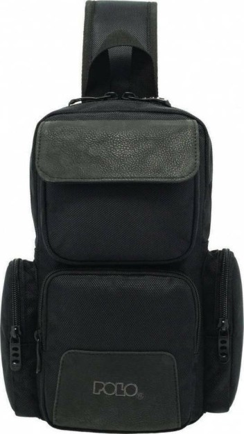 Polo Cross Ανδρική Τσάντα Στήθους σε Μαύρο χρώμα 9-07-962-02