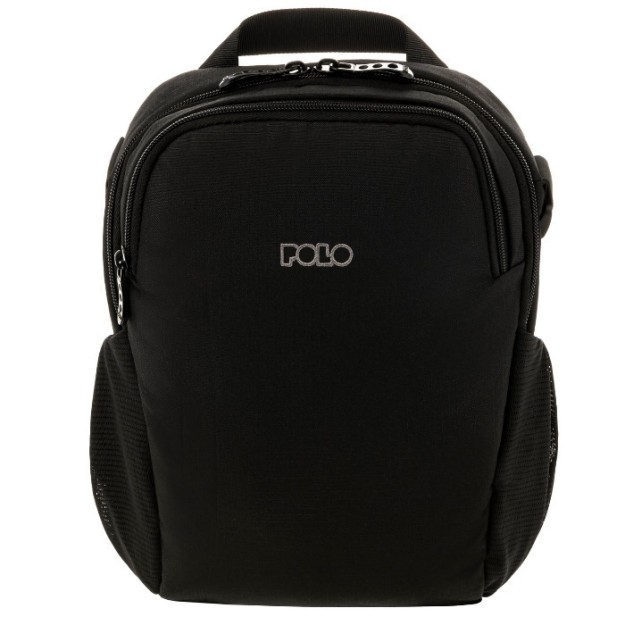 Polo Rober Ανδρική Τσάντα Ώμου / Χιαστί σε Μαύρο χρώμα 9-07-030-2000