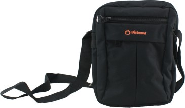 Diplomat BF841 Τσαντάκι Ώμου Ανδρικό Υφασμάτινο Μαύρο