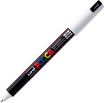 Posca Μαρκαδόρος Σχεδίου 0.7mm Λευκός PC-1MR/1