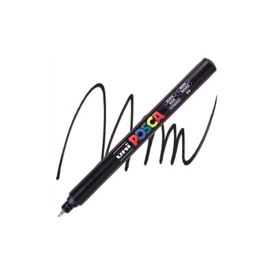 Posca PC-1MR Μαρκαδόρος Σχεδίου 0.7mm Μαύρος PC-1MR/24